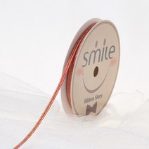 두리앤창작 메탈릭 금사리본 3mm, 03번 빨강, 9m, 1개