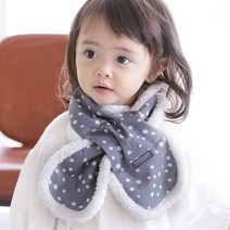 베베뉴 아동용 스노우그레이 목도리