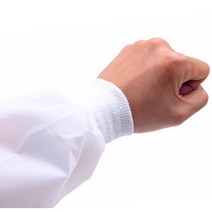 방수토시 흰색 백색 단색 다후다 하이그로시 비닐 원단 팔토시 비닐토시 작업 위생