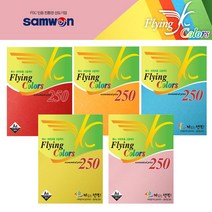삼원특수지 플라잉칼라 A4 250매 80g 색상지, $P3U_21 하늘색, 250매 1개