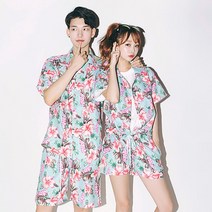 반티매니아 반티 비치웨어 알로하셔츠 비치세트 커플셔츠 허니문옷 신혼여행옷