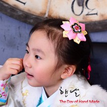 핸날- 무궁화배씨머리핀- 헤어핀