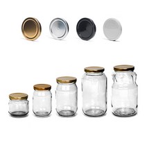 글라스락 [삼광유리] 유리병 높은병, 화이트뚜껑, 319ml, 1개