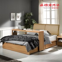 라자가구 크림슨 3단조절LED 평상형 서랍형침대_SS.Q, 05.NEW다용도베드테이블S/SS, 내추럴