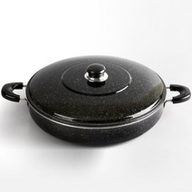 키친앤리빙 대형 뚜껑 경질전판 기타프라이팬, 1개, 34cm