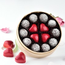 초콜릿아트 눈송이 트러플 세트 발렌타인데이 화이트데이 선물용 파베 생초콜릿 고급 명품 수제 초콜릿 사탕 캔디 고백 문구 감사 특별한 여자 친구 선물 세트, 1세트, 1.눈송이퐁퐁초콜릿