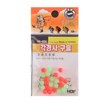 찌낚시채비 각경사구슬, 1팩