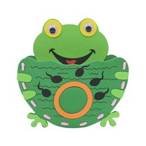 수작소 EVA공예 만들기 키트(연필꽂이 바구니) 미술수업 만들기세트, (02)개구리 연필꽂이