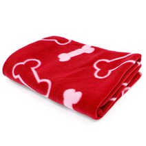 NUNBELL 애견 뽀송 담요 애견담요, (레드)(대), 1개
