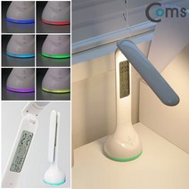 Coms 무선 LED 터치 램프 스탠드, 무선 LED 터치 램프 스탠드 화이트
