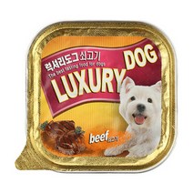 럭셔리도그 사각캔 (100g), 100g, 1개, 소, 소고기