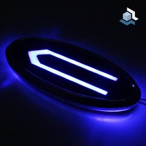 CarTact 순정교체형 컨셉토 로고 면발광 LED엠블럼 차량용 엠블럼, 전방용 1way 블루 3호