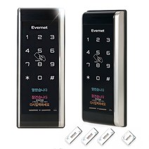 에버넷 EN250 번호키 도어락 현관문도어락 보조키 도어록, 샷시EN250-S(카드+번호) / 자가설치