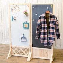 아이베란다 타공판 파티션 루바 래티스, A타입(타공판+루바)_블랙(지지대별도)