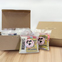 팍스씨앤씨 과자선물박스세트 + 무료스티커제작, 10개입, 1박스