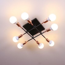 boaz 반디8등 방등 거실등 직부등 LED 인테리어 조명 천장등/실링라이트, 반디8등 LED볼구(주광)8개