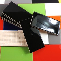 타일닷컴 75X150 직사각 타일, 3. 유광 블랙