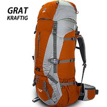그라트 등산배낭 KRAFTIG 75+10L, 오렌지, 85L