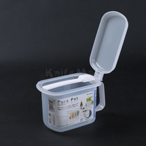 일본 투명 양념통(스푼포함) 720ml /설탕용기/소금통, 단품