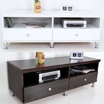 리더스퍼니처 4자2단 거실장 TV대, 화이트