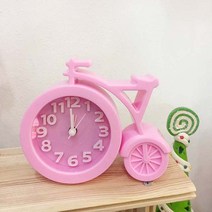 퍼니팬시 귀여운 자전거 알람시계, 블랙