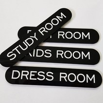 아크릴 모던스타일(3T) 도어사인/디자인 문패, 화이트