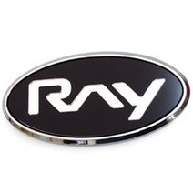 기아 레이 Ray 엠블럼 혼캡 세트, 4_화이트/블랙_엠블럼_세트 구형레이
