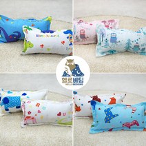 헬로베딩 여름철 시원한 인견 유 아동 베개커버 (솜포함), 01.다이노키즈화이트