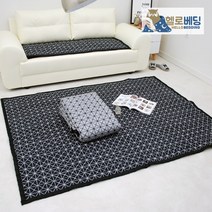헬로베딩 모던한 디자인의 순면누빔 북유럽풍 한평카페트