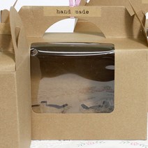 이홈베이킹 크라프트 머핀창박스 2구, 단품