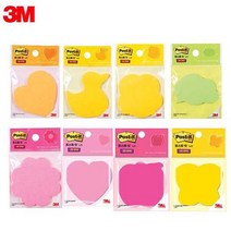 3M 모양 포스트잇 강한점착용 SSN D C 점착메모지/포스트잇, 말풍선