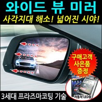한신 와이드 뷰 사이드미러 - 일반미러, 1개, 02.기아 SUV-뉴카렌스 사이드리피터 有 (No.58)