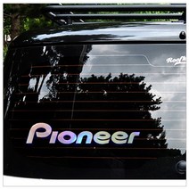 [지현카닷컴] 자동차 스티커 - PIONEER, 흰색440x95mm