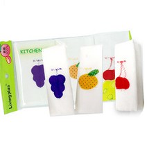 순면자수행주 1봉-(3개입) 자수행주 과일 행주 면사, 1개