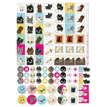 신지가토 다이어리 스티커 - Red Hood Pochon외 5종, catcatcat, 1개