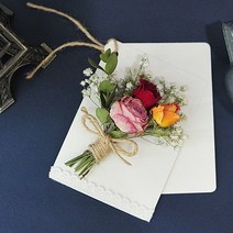 플라라 드라이플라워카드 엽서 액자 선물용 인테리어소품, A10 장미 믹스 미니카드