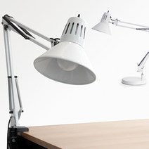 에이모노 화이트 클램프 스탠드 LED 집게스탠드, 집게형/10W LED 주광색(하얀빛)