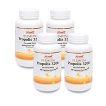 하이웰 프리미엄 프로폴리스 3200mg 250캡슐 4통 (올리브비누+치약 증정) / Hiwell Propolis 3200, 4개