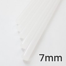 JSS&D 글루건심 투명 7mm 핫멜트 글루스틱, 10개