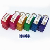 기타 코드스탬프(6칸) 코드도장, 핑크