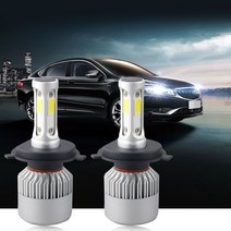 S2 클릭 뉴클릭 LED 전조등 LIGHT H4 상하향 일체형, T10 LED (WHITE), 2p