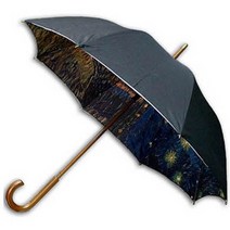 헬로레인캣츠 고흐_론강의별밤 이중(W) 명화 장우산