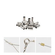 위드금창 액자걸이 슬리브 액자레일 부속 터미널 와이어, 2.5mm (15개)