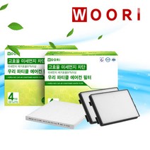 우리 파티클 필터 (2회 교체분), 1개, 현대 | wb134 아반떼MD/하이브리드 *2개