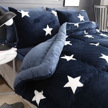 마이센스 밍크극세사 차렵이불+패드+베개 극세사세트