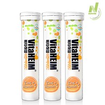 비타하임 발포비타민 아연 비타민 20정, 3개