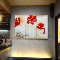 쇼핑아트 양귀비유화액자3p (7) 액자세트