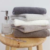 송월 뉴컬러 호텔 수건, 갈색, 5장