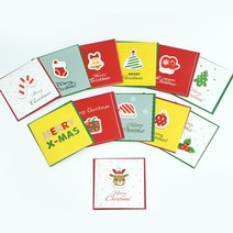 데이홈 미니 크리스마스카드 12종 메시지카드