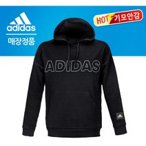 아디다스 남성용 크루 로고 후드 B CI3306